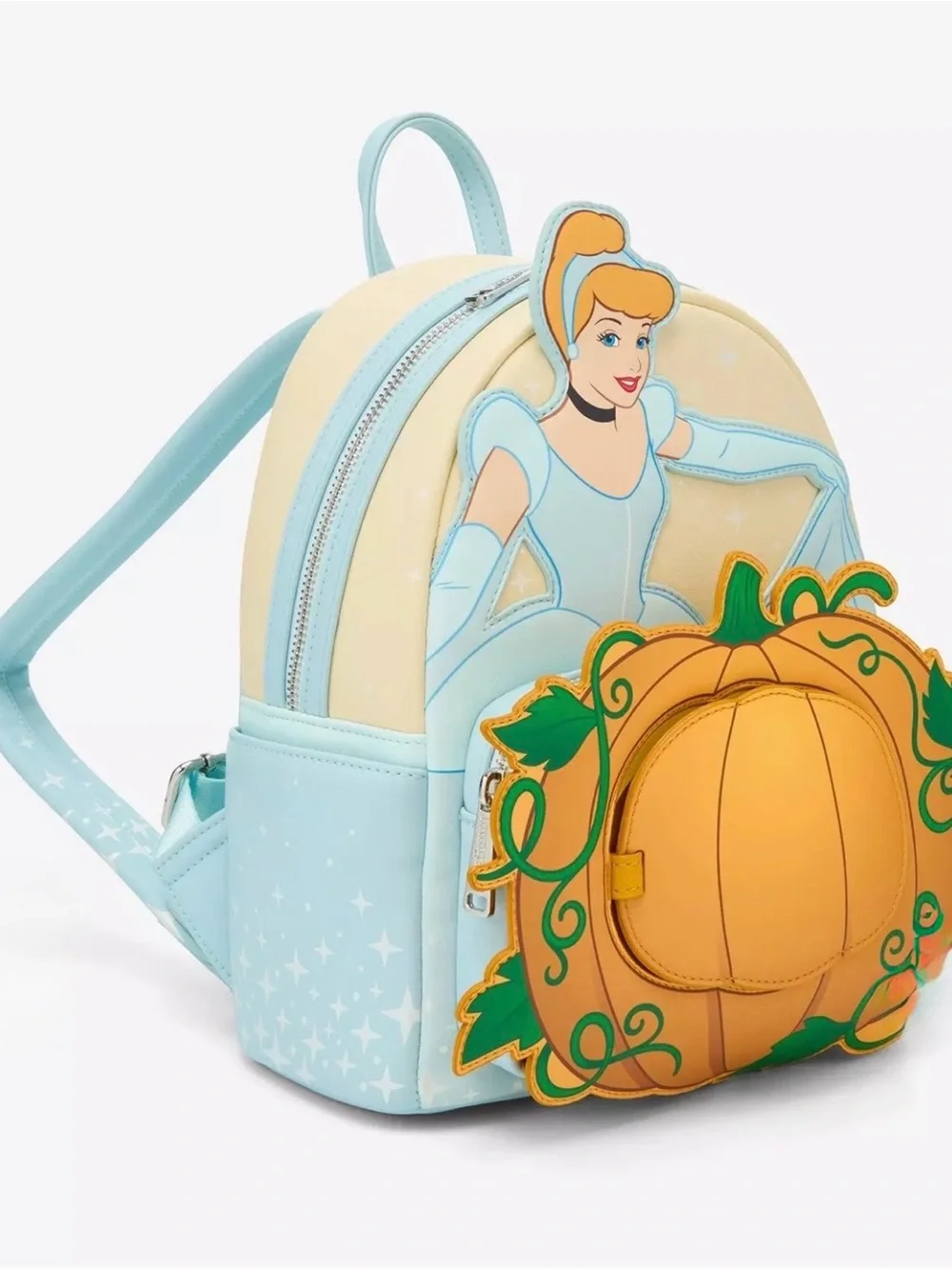 Loungefly Disney Cinderella Ballgown Pumpkin Mini Backpack - Picture 3 of 16